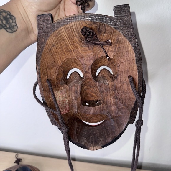 VTG‎ Real Human Face Size Korea Traditional Hahoe Mask Yangban Nobleman & Women - Picture 4 of 7